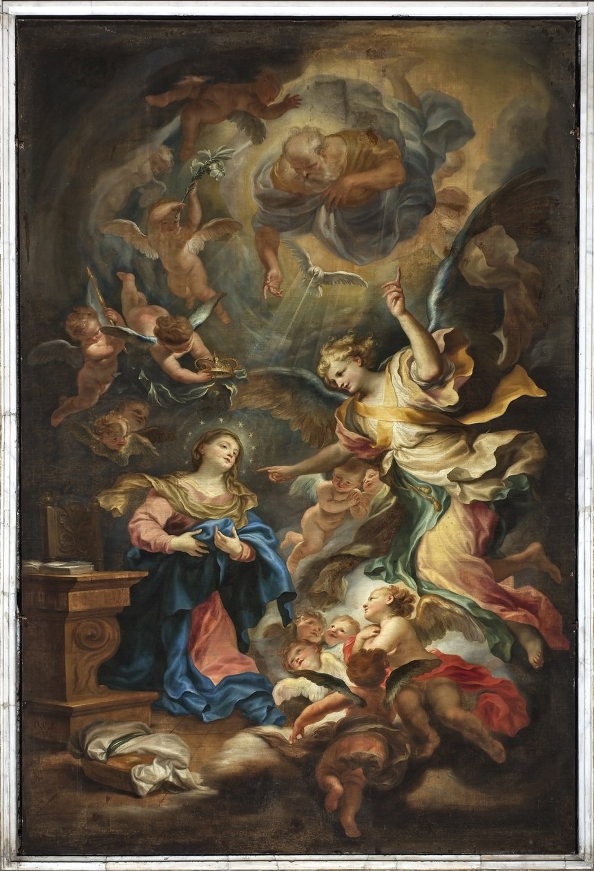 Angyali Üdvözlet alkotó: Domenico the Elder Piola