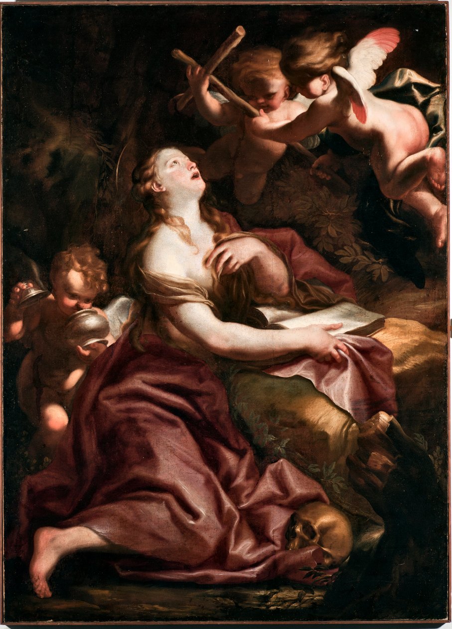 Szent Mária Magdolna (Mária-Magdolna) Domenico Piola (1627-1703) festménye, Genes Musei di Strada Nuova (PB 290. szám) alkotó: Domenico the Elder Piola