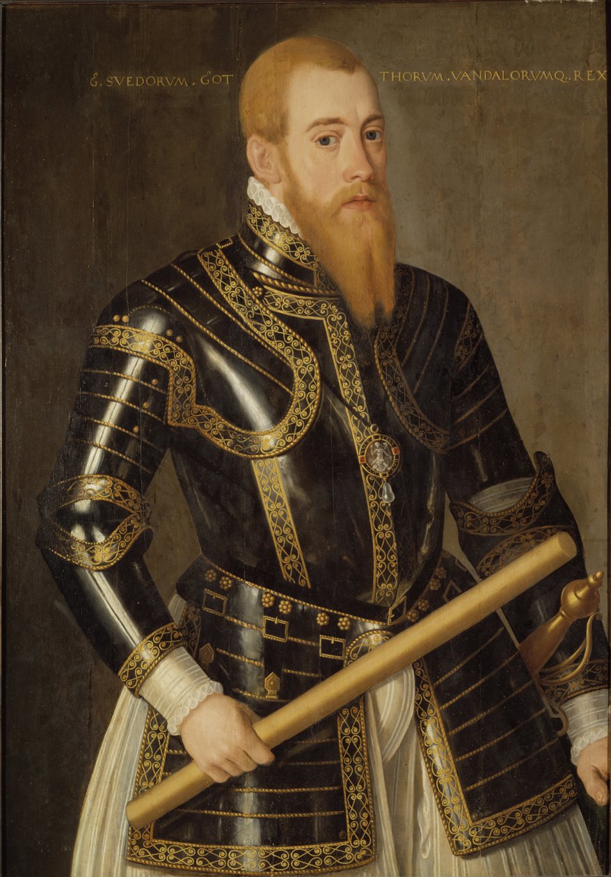 Eric XIV de Suede – XIV. Erik svéd király (1533-1577) portréja, Verwilt, Domenicus (aktív 1544-1566). Olaj, fa. Mérete: 98x69 cm. Nemzeti Múzeum Stockholm alkotó: Domenicus Verwilt