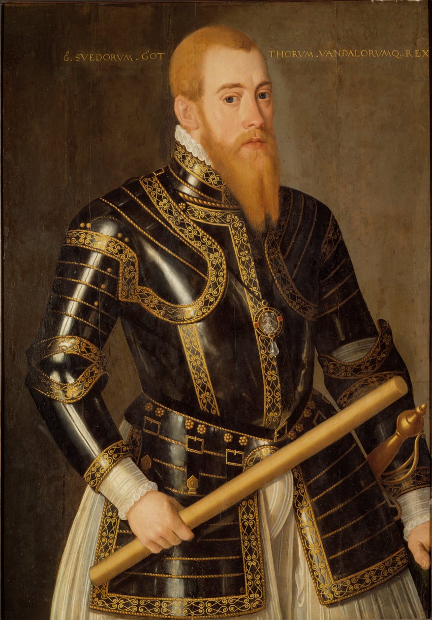 XIV. Erik svéd király portréja 1533-1577. alkotó: Domenicus Verwilt