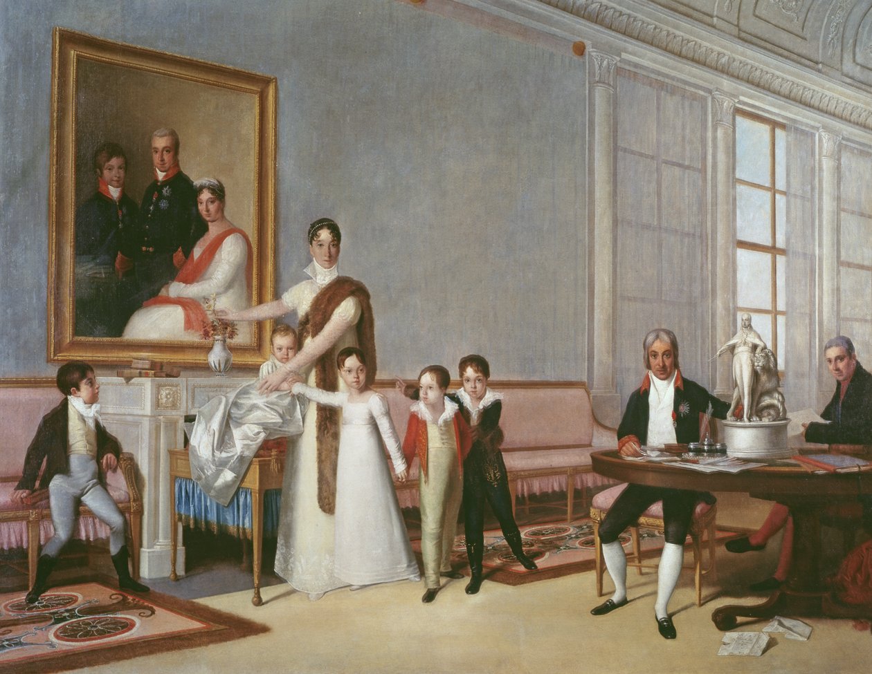 Az első Santarem vikomt családja, 1816 alkotó: Domingos Antonio de Sequeira