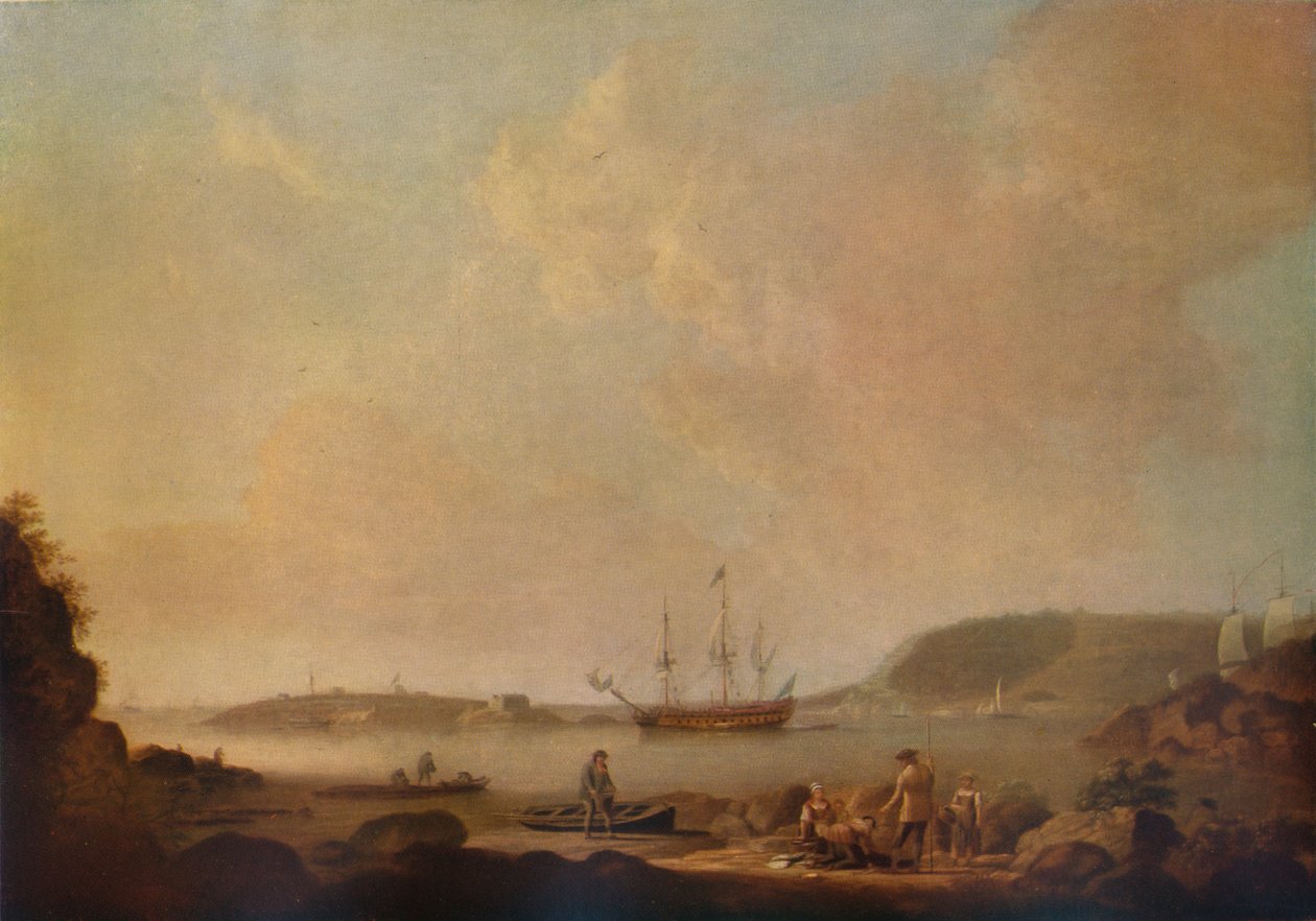 Drakes-sziget, Plymouth, 1773 alkotó: Dominic Serres