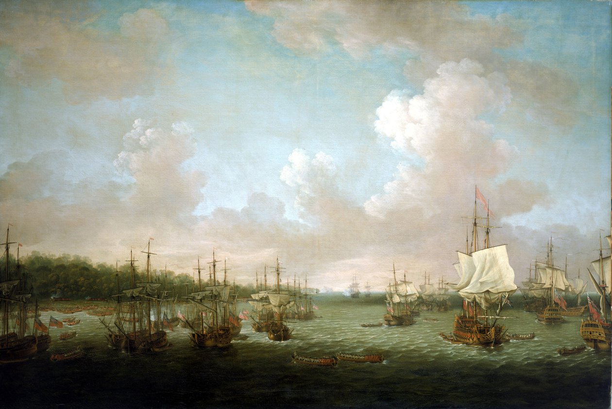 Hétéves háború (1756-1763): Havanna (Kuba) elfoglalása 1762-ben, az ágyúk és a tartalékok partraszállása június 30-án, miután Spanyolország 1761-ben belépett a konfliktusba, a brit kormány a tengerentúli spanyol birtokok ellen összpontosította tengeri offe alkotó: Dominic Serres
