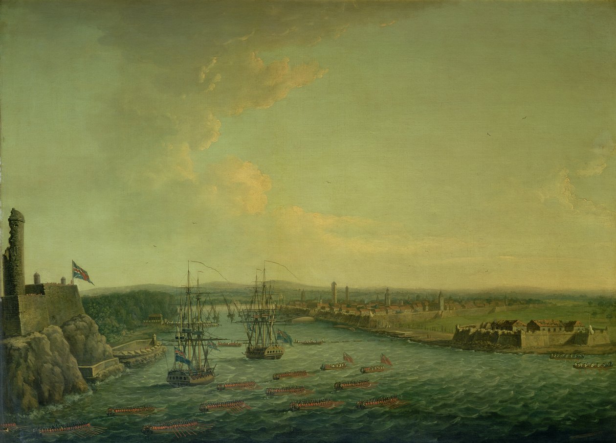 Havanna ostroma 1762-ben, 1767-ben alkotó: Dominic Serres