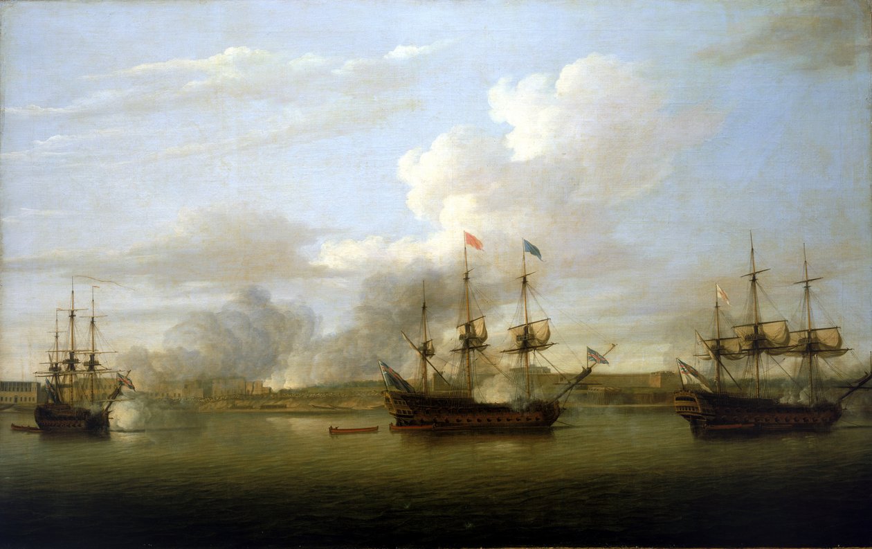 Chandernagore elfoglalása, 1757. március alkotó: Dominic Serres