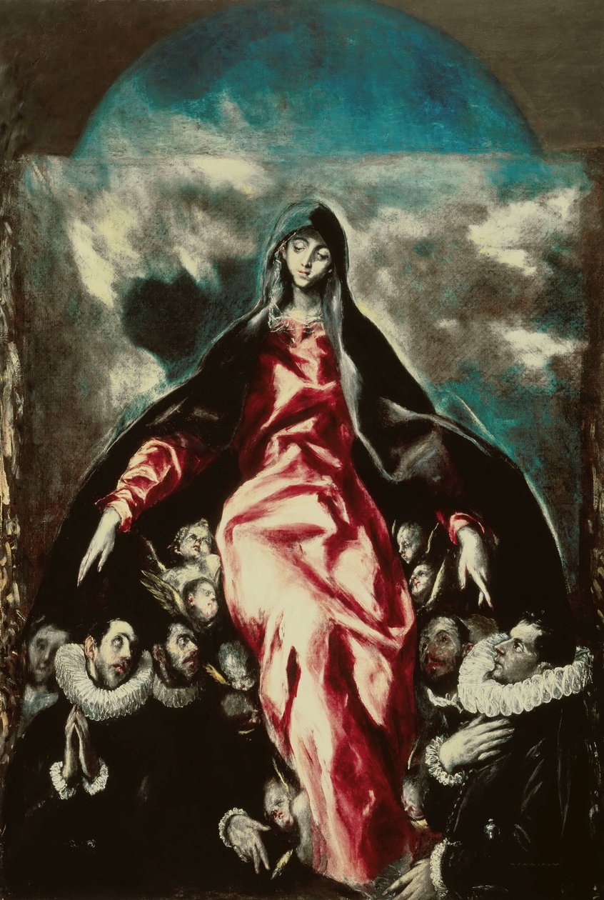 A Szeretet Szűza Az Irgalmasság Madonnája, kb. 1600-1603. alkotó: Dominico El Greco