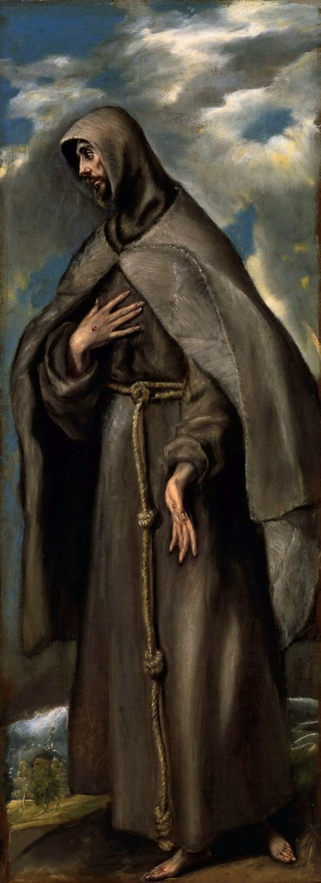 Assisi Szent Ferenc, 1590 körül. alkotó: Dominico El Greco
