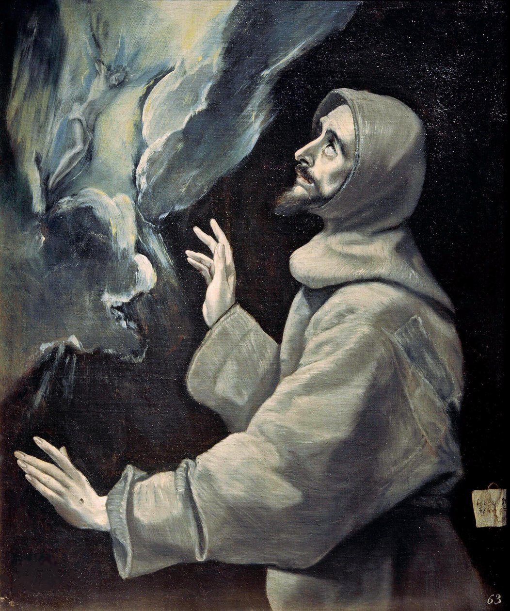 Szent Ferenc a Stigmák átvétele, kb. 1585-1590. alkotó: Dominico El Greco