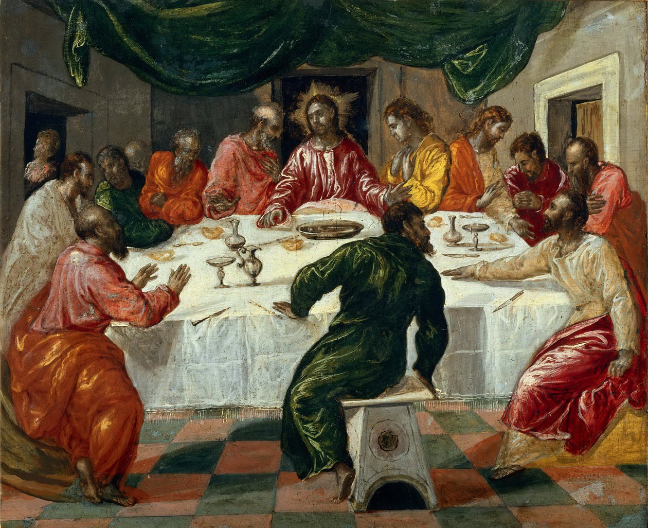 Az utolsó vacsora, 1568. alkotó: Dominico El Greco