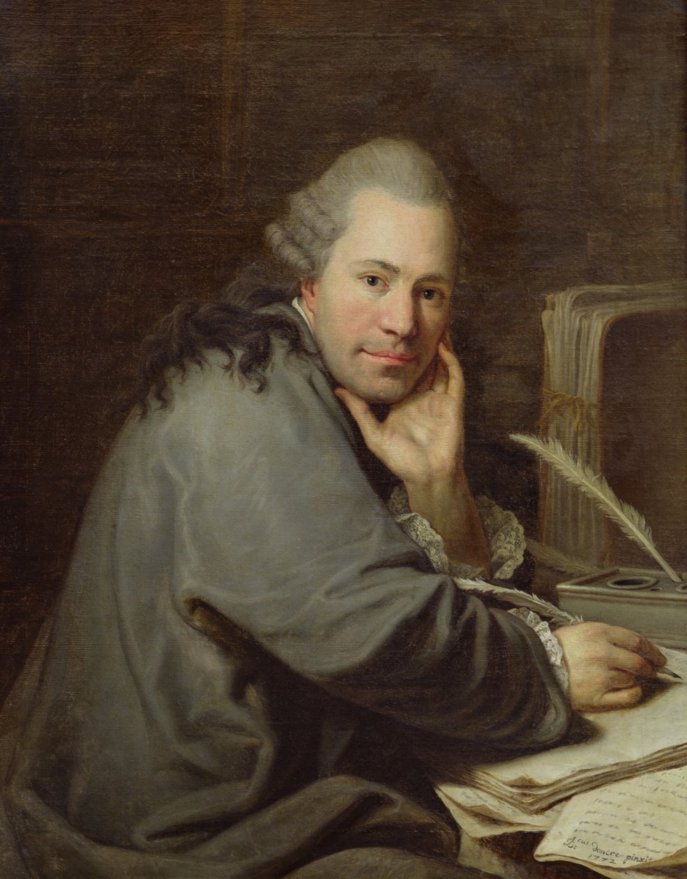 Egy író portréja, 1772 alkotó: Dominique Doncre