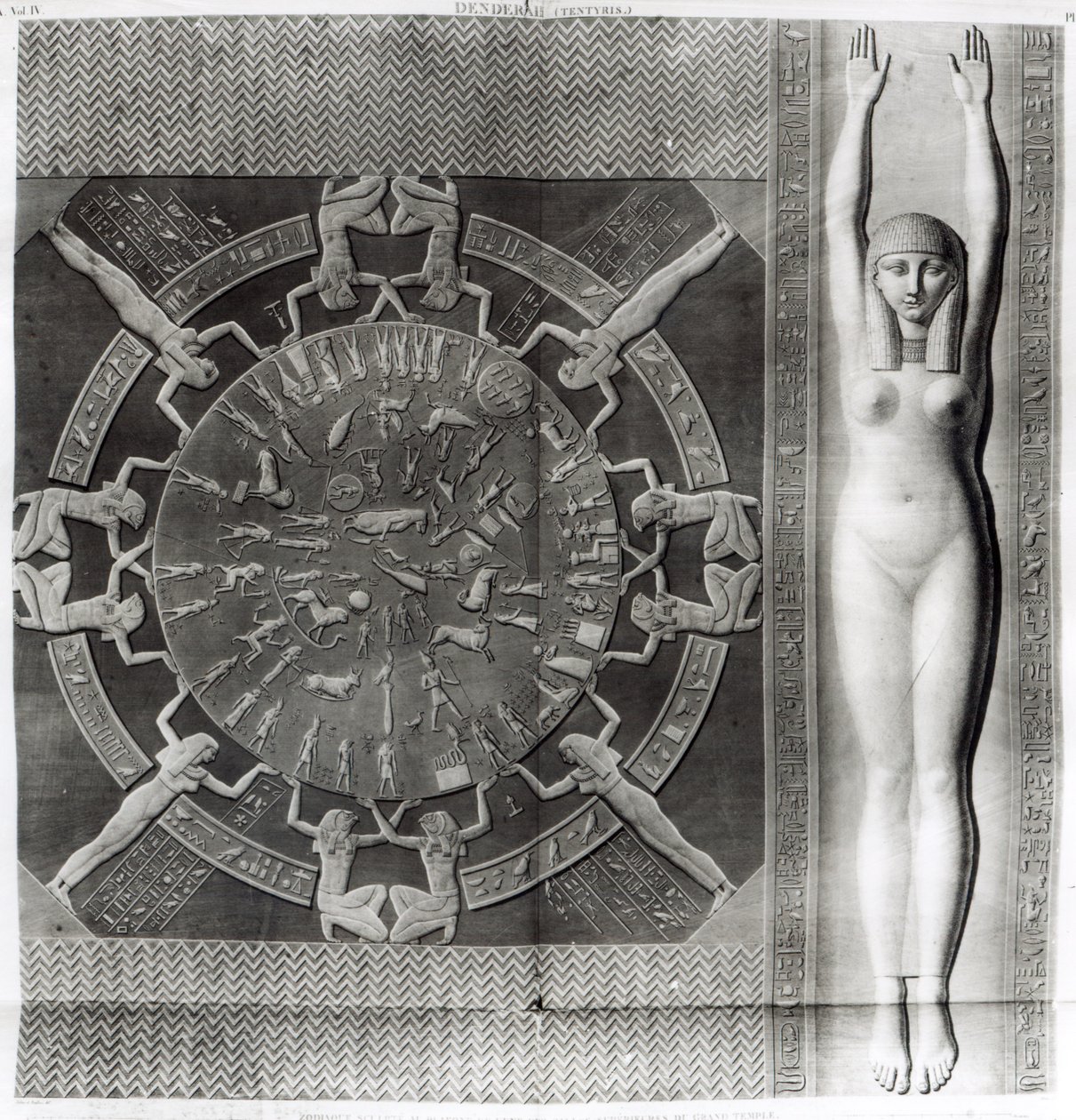 Dendera Zodiac, 1802-ben vésve alkotó: Dominique Vivant Denon
