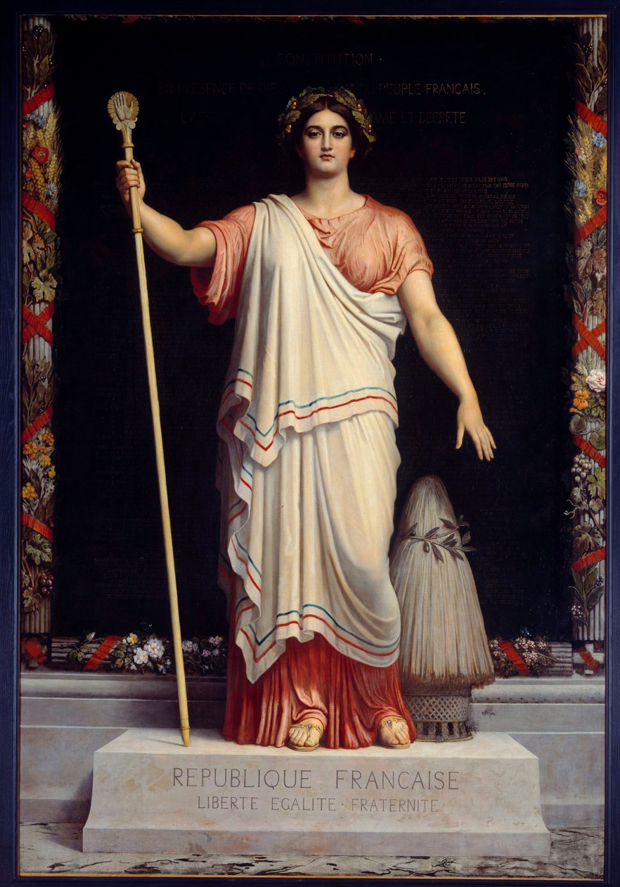 Dominique Papety (1815-1849) La Republique allegory of the French Republic (Franciaország) 1848 alkotó: Dominique Louis Papety