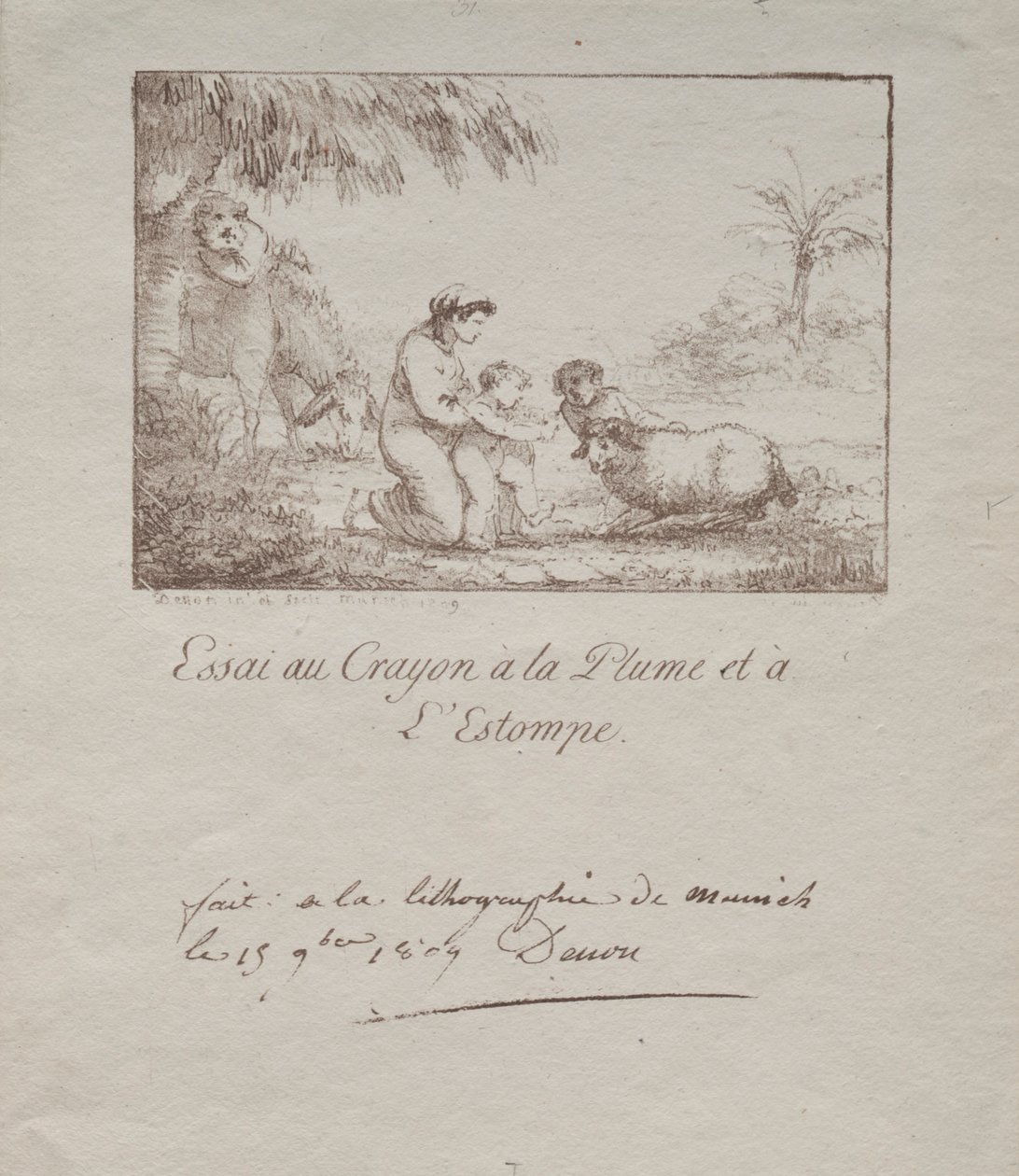 Szent Család menekült Egyiptomba, 1809. alkotó: Dominique Vivant Denon