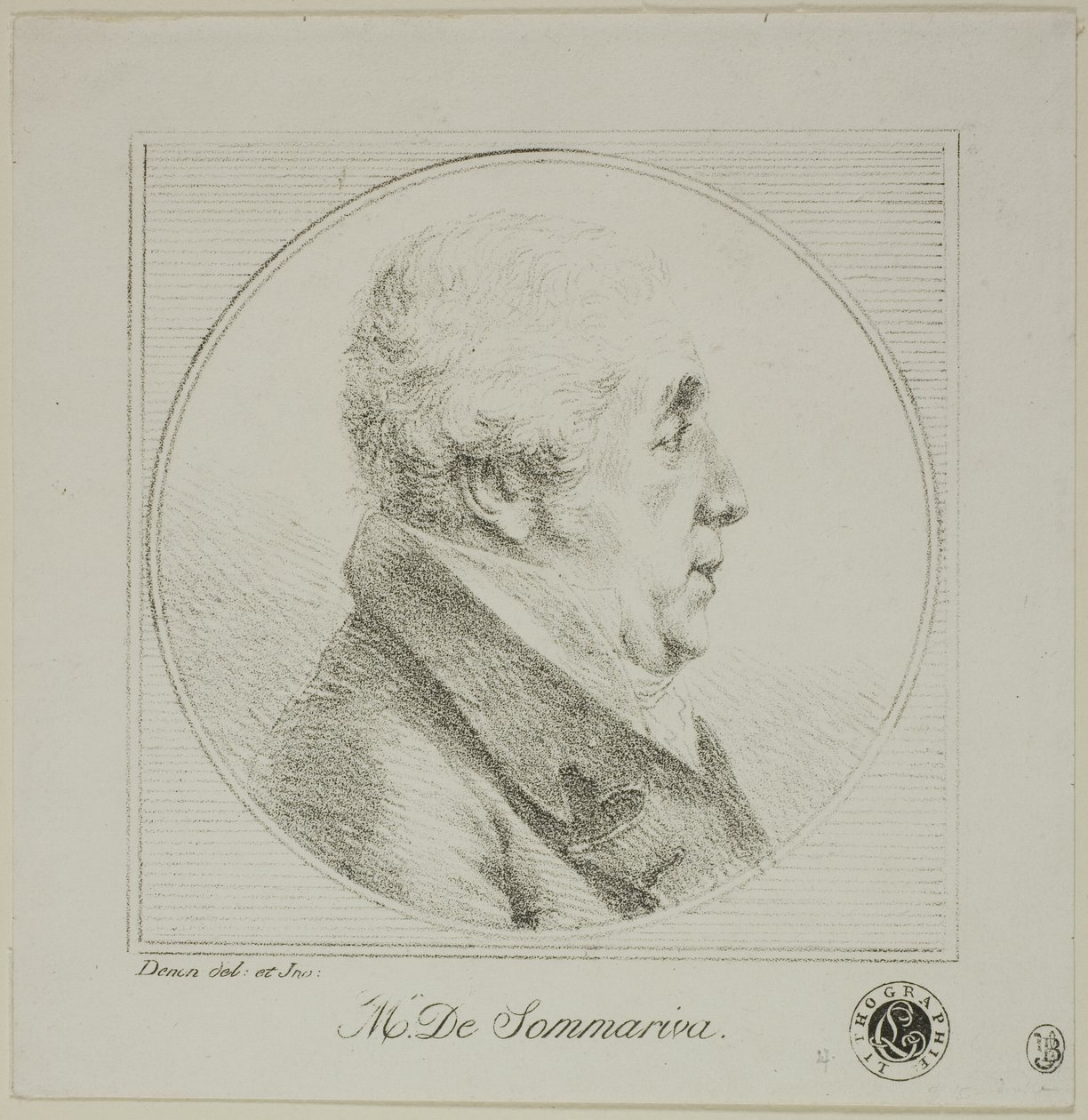Profil Monsieur de Sommariva portréja alkotó: Dominique Vivant Denon