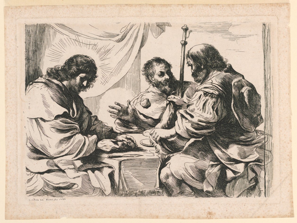 Vacsora Emmausban alkotó: Dominique Vivant Denon