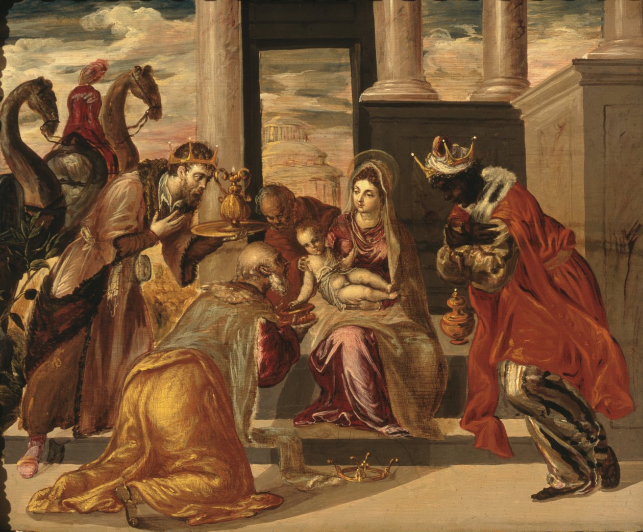 A bölcsek imádása alkotó: El Greco