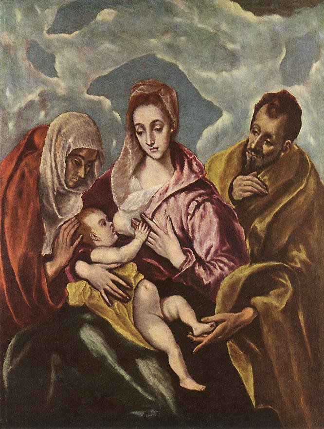 Szent Család Szent Annával alkotó: El Greco