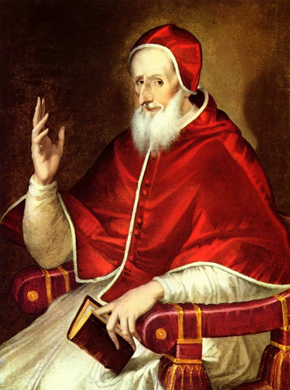 V. Piusz pápa arcképe alkotó: El Greco
