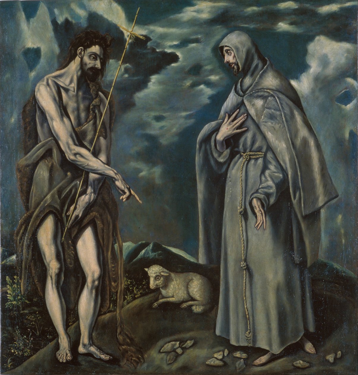 Keresztelő Szent János és Assisi Szent Ferenc alkotó: El Greco