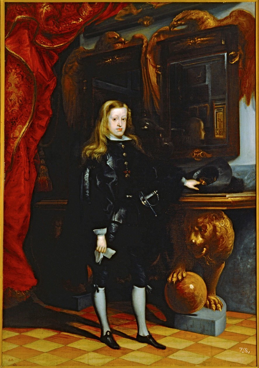 Carlos II, sohn of Philipp IV ... (festmény vászonra) alkotó: Don Juan Carreno de Miranda