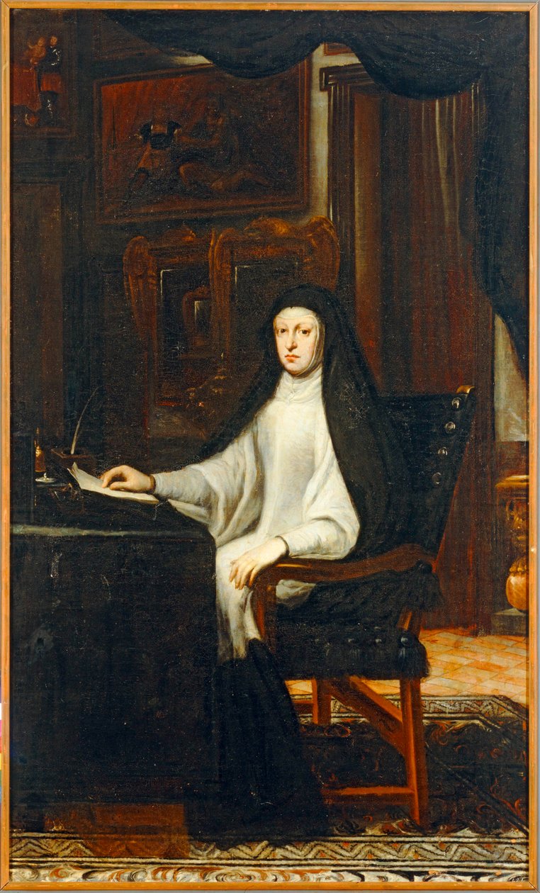 Mária osztrák Marianne, III. Ferdinánd lánya, IV. Fülöp felesége, nagybátyja ... alkotó: Don Juan Carreno de Miranda