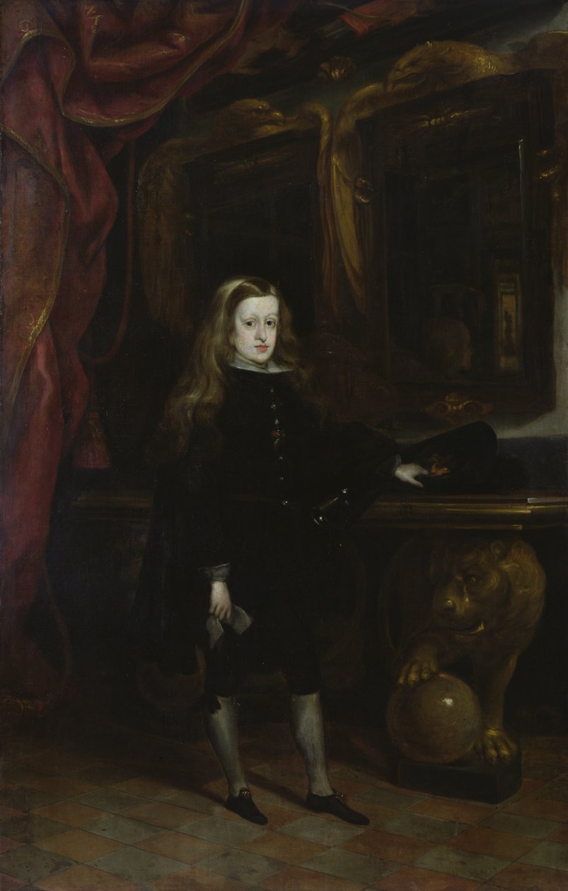 II. Károly (1661-1700) Habsbourg 12 éves (1673-85) portréja alkotó: Don Juan Carreno de Miranda