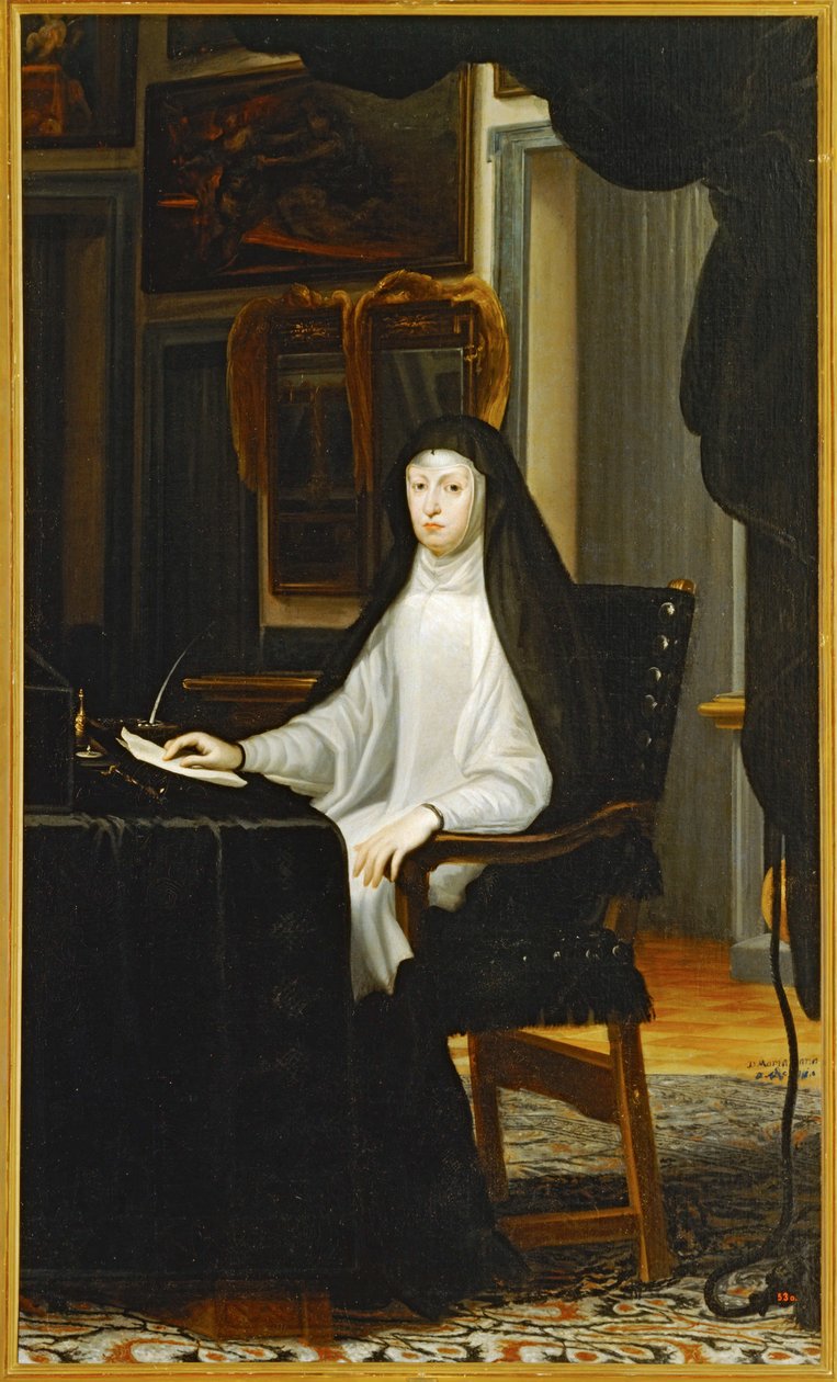 Mária Anna osztrák királynő ... (festmény, vászon) alkotó: Don Juan Carreno de Miranda