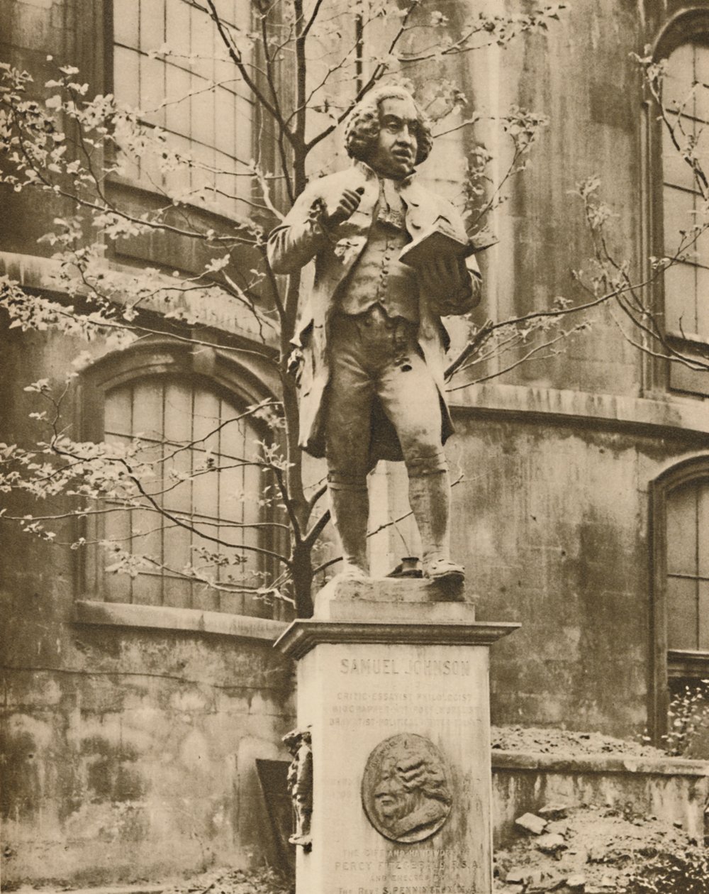 Dr. Johnson a talapzatán, Ahonnan láthatja a Fleet Street-et, 1935. alkotó: Donald McLeish