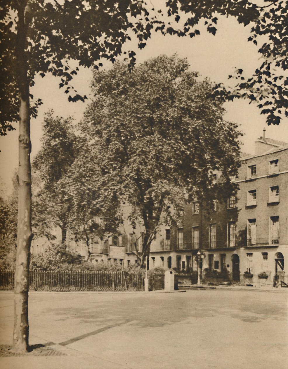 Panzióban: The Plane Trees of Torrington Square, 1935. alkotó: Donald McLeish