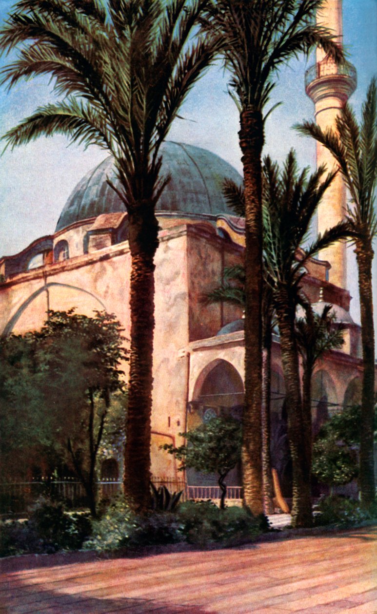 Jezzar pasa mecset, Acre, Palesztina, 1930-as évek alkotó: Donald McLeish
