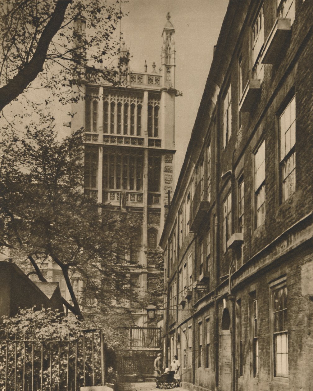 A Records Office Pinnacled tornya a Cliffords Inntől, 1935. alkotó: Donald McLeish