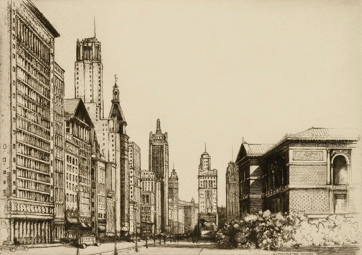 Chicago, Michigan Avenue no. 1 alkotó: Donald Shaw MacLaughlan