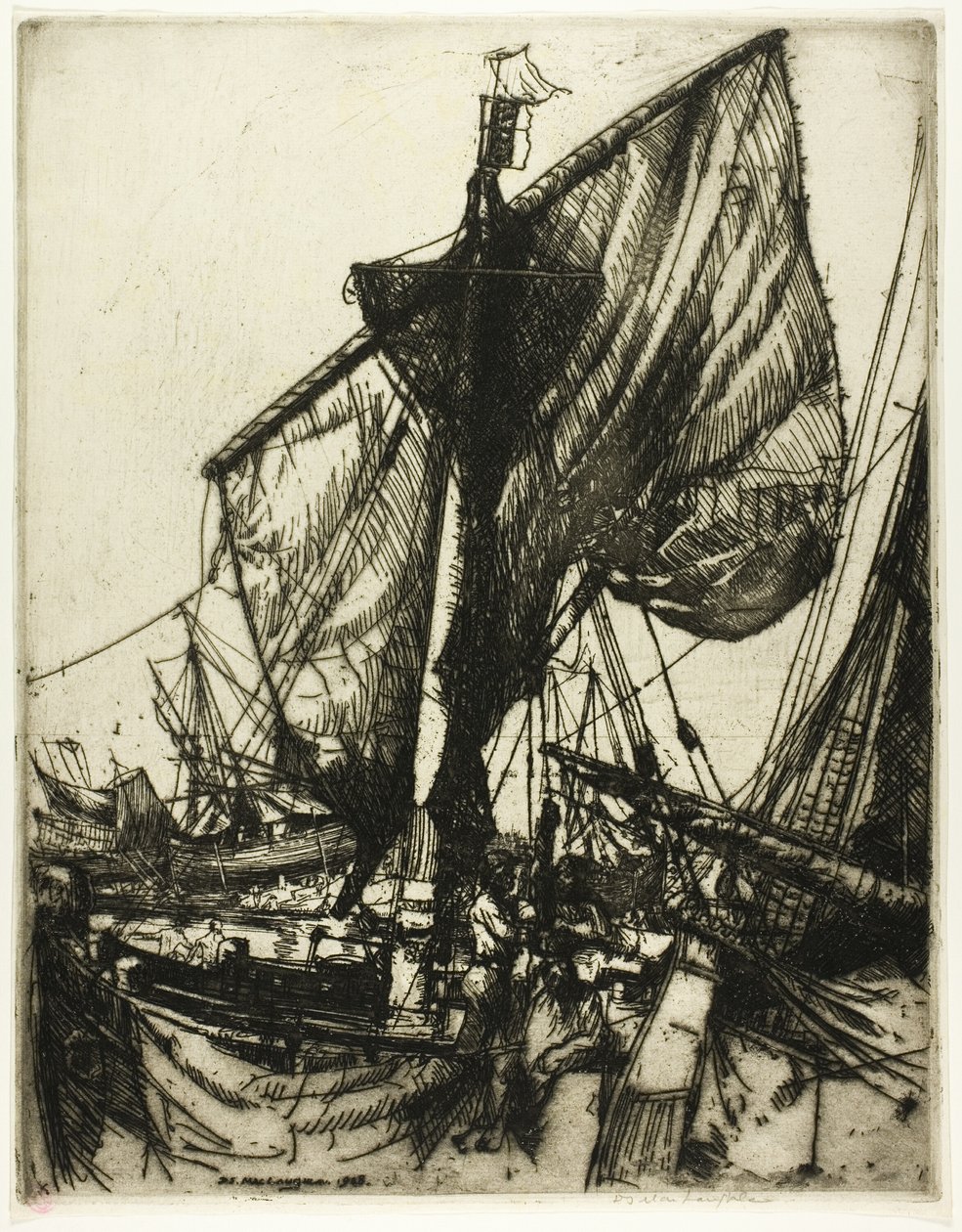 Chioggia halászai alkotó: Donald Shaw MacLaughlan