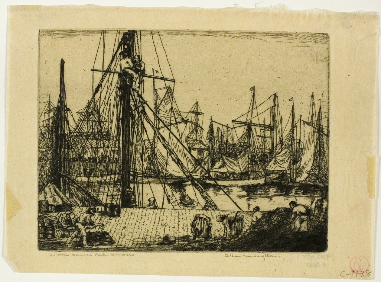 Halászhajók, Boulogne-sur-Mer alkotó: Donald Shaw MacLaughlan