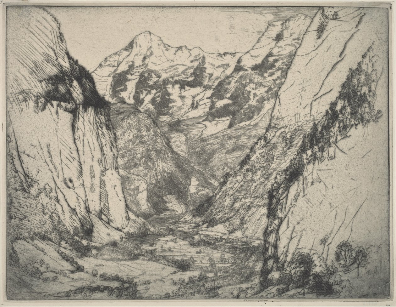 Lauterbrunnen alkotó: Donald Shaw MacLaughlan