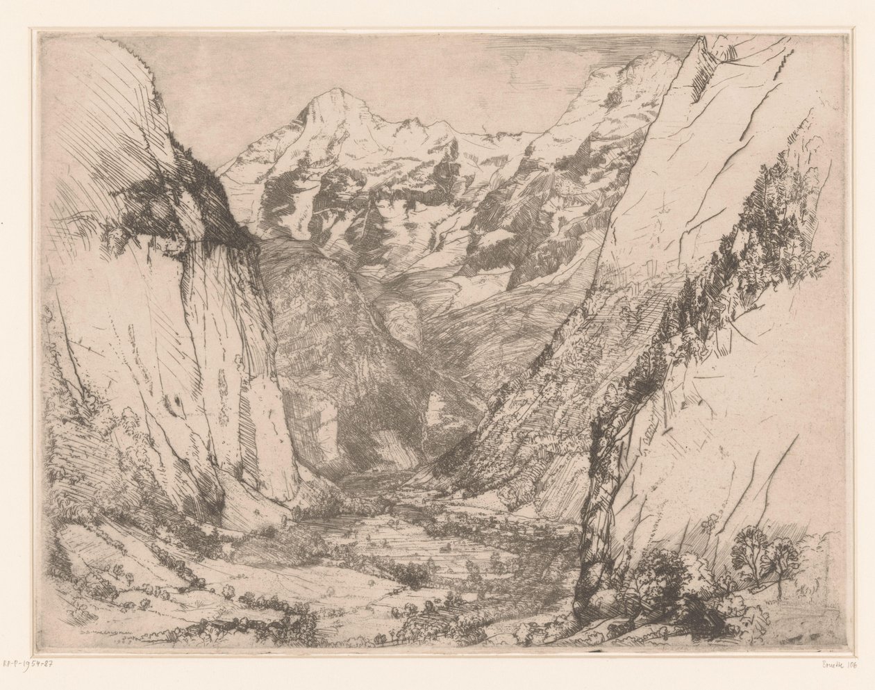 Lauterbrunnen-völgy A Lauterbrunnen alkotó: Donald Shaw MacLaughlan