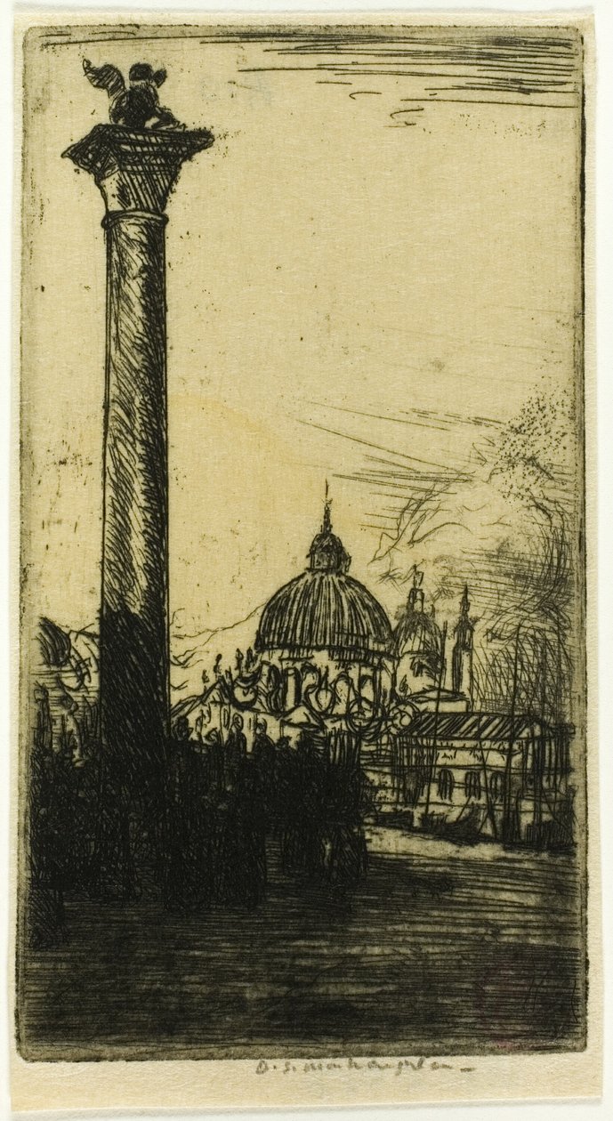 Oroszlánoszlop, Velence alkotó: Donald Shaw MacLaughlan
