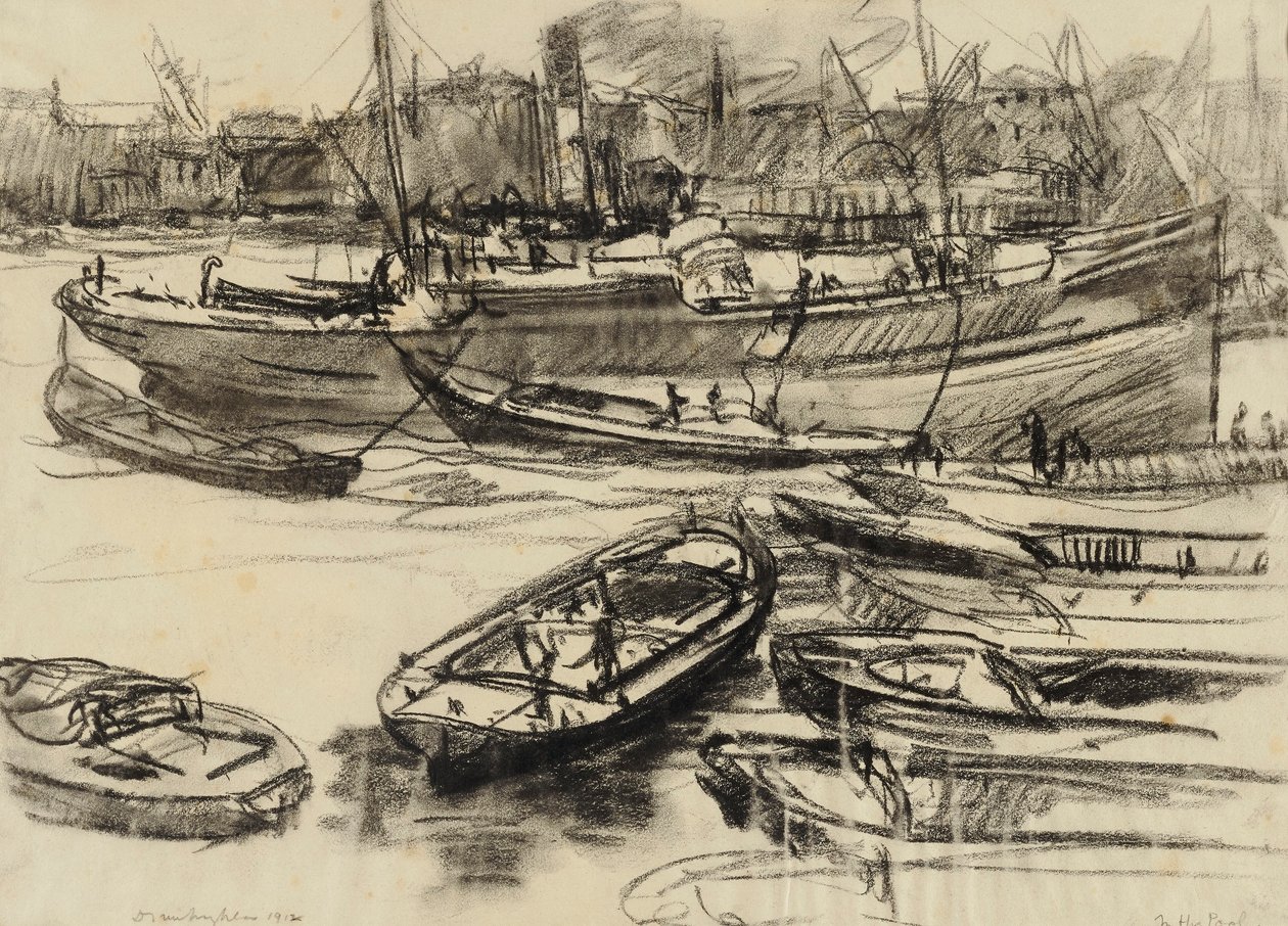 London a medencében alkotó: Donald Shaw MacLaughlan