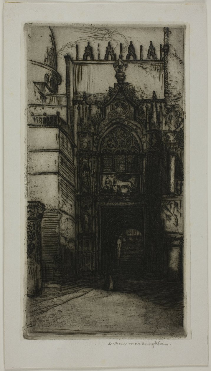 A hercegi palota portálja, Velence alkotó: Donald Shaw MacLaughlan