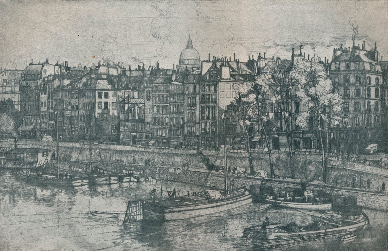 Quai des Grands Augustins, Párizs, 1906 alkotó: Donald Shaw MacLaughlan