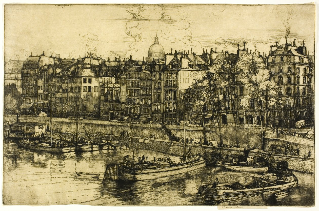 Quai des Grands Augustine, Párizs alkotó: Donald Shaw MacLaughlan