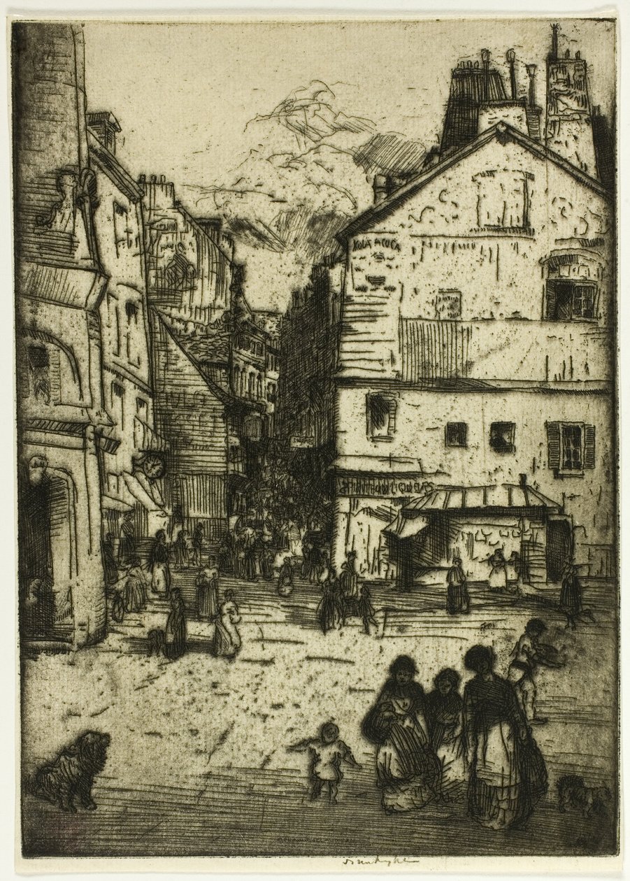 Rue Mouffetard, Párizs alkotó: Donald Shaw MacLaughlan