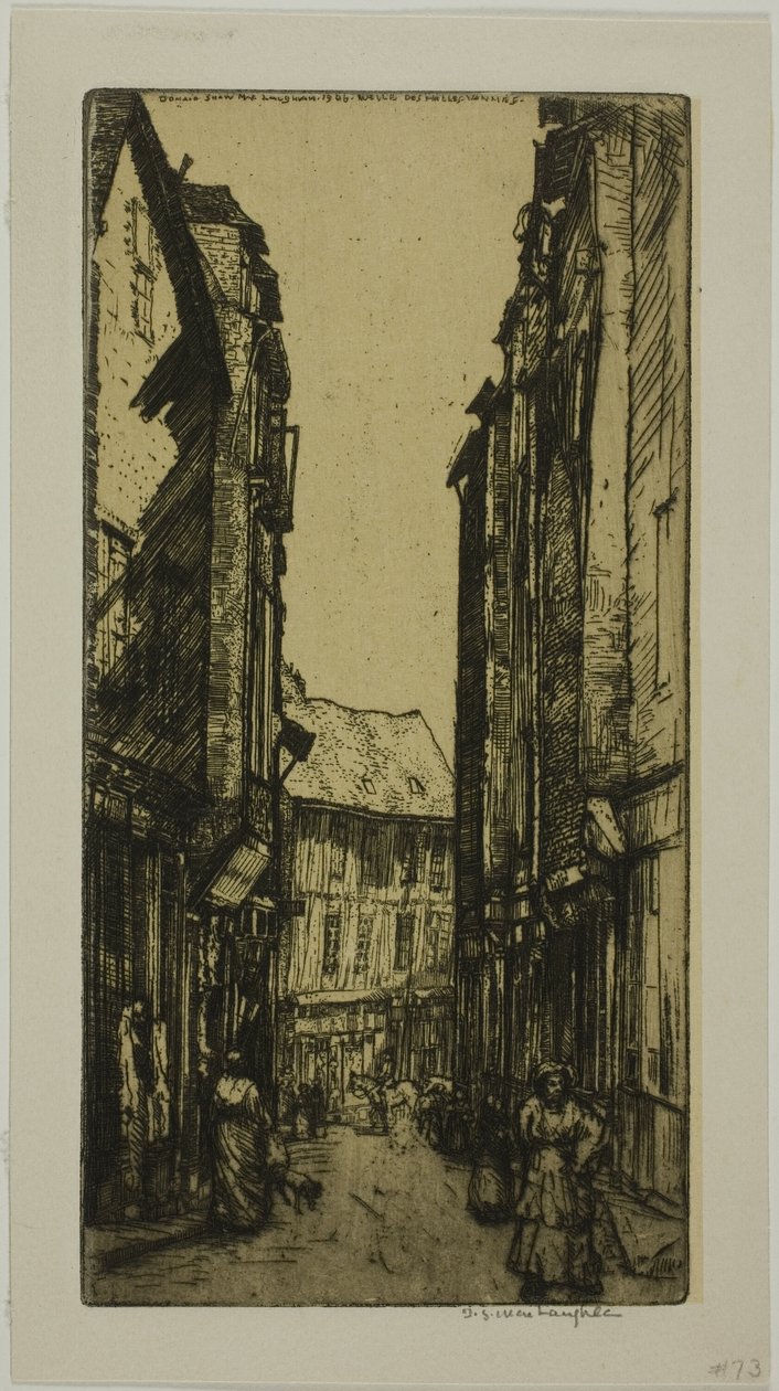 Rue des Halles, Vannes, Bretagne alkotó: Donald Shaw MacLaughlan