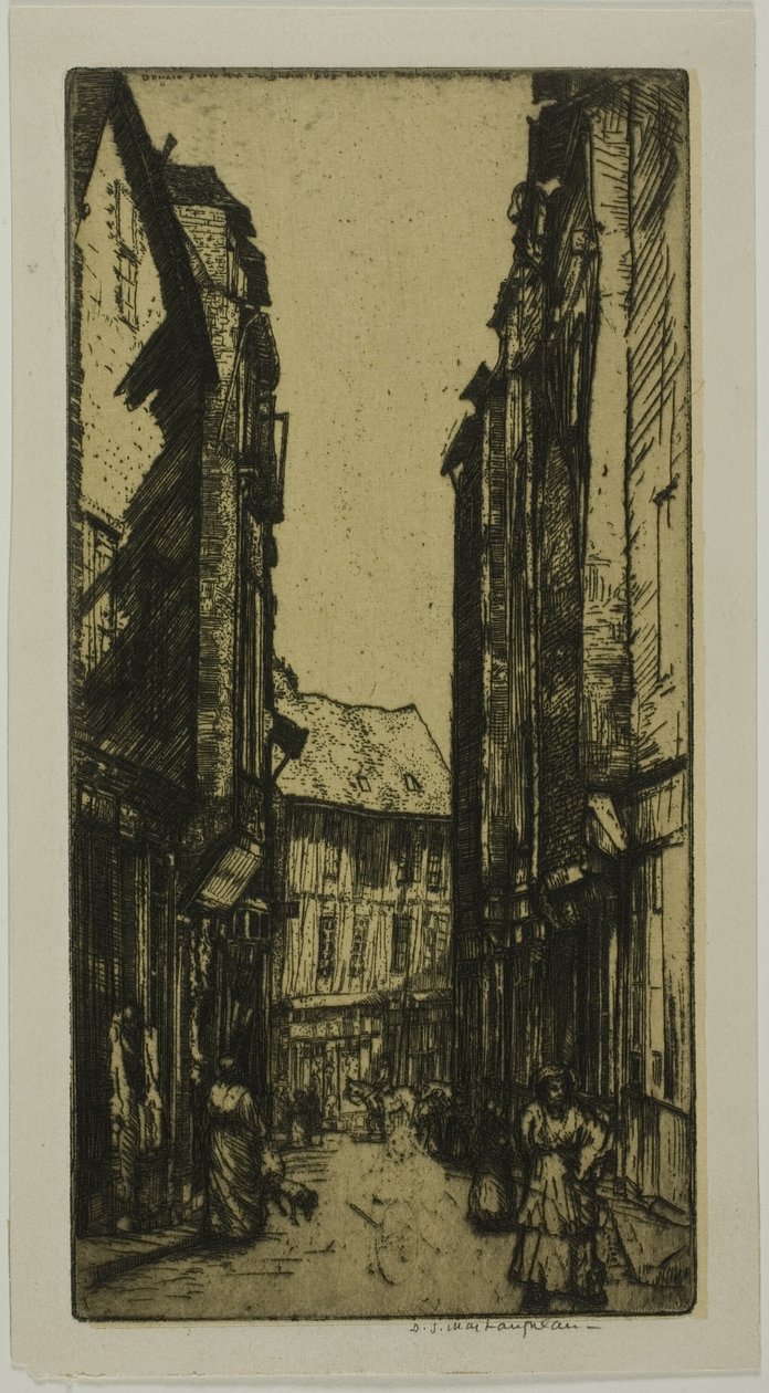 Rue des Halles, Vannes, Bretagne alkotó: Donald Shaw MacLaughlan