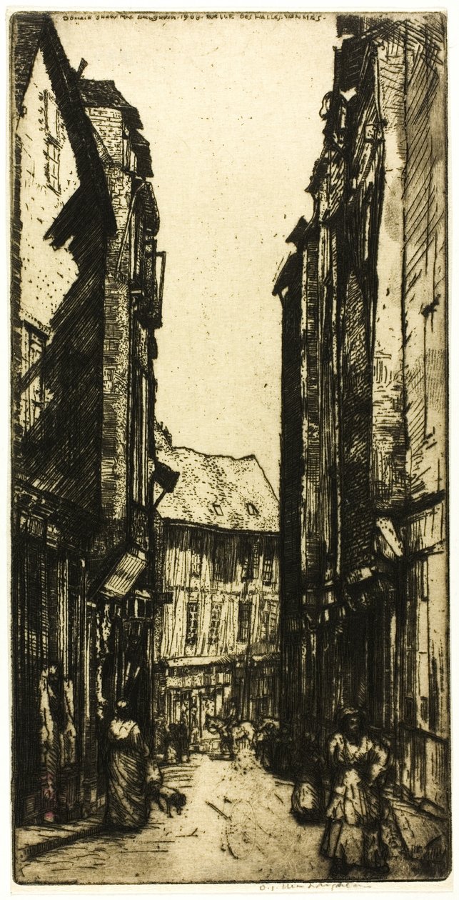 Rue des Halles, Vannes, Bretagne alkotó: Donald Shaw MacLaughlan