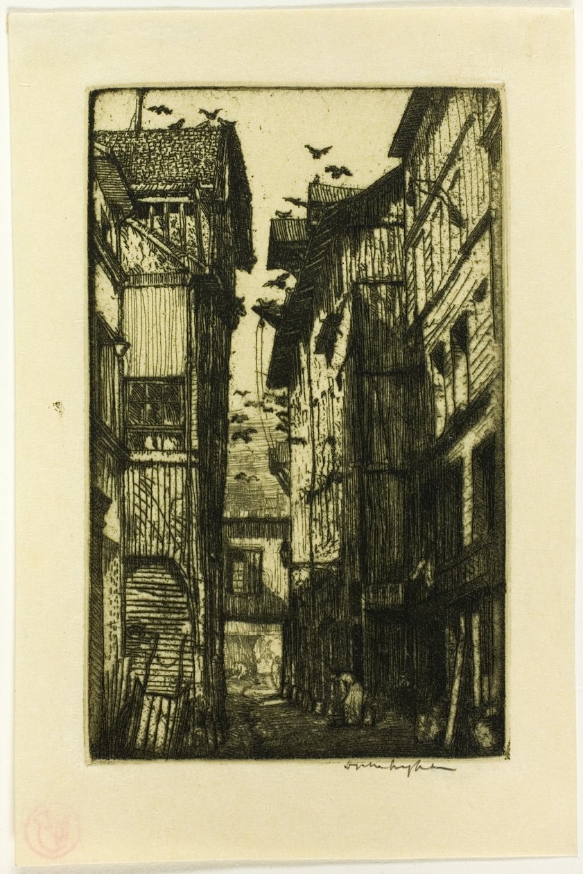 Galambok sikátora, Rouen alkotó: Donald Shaw MacLaughlan