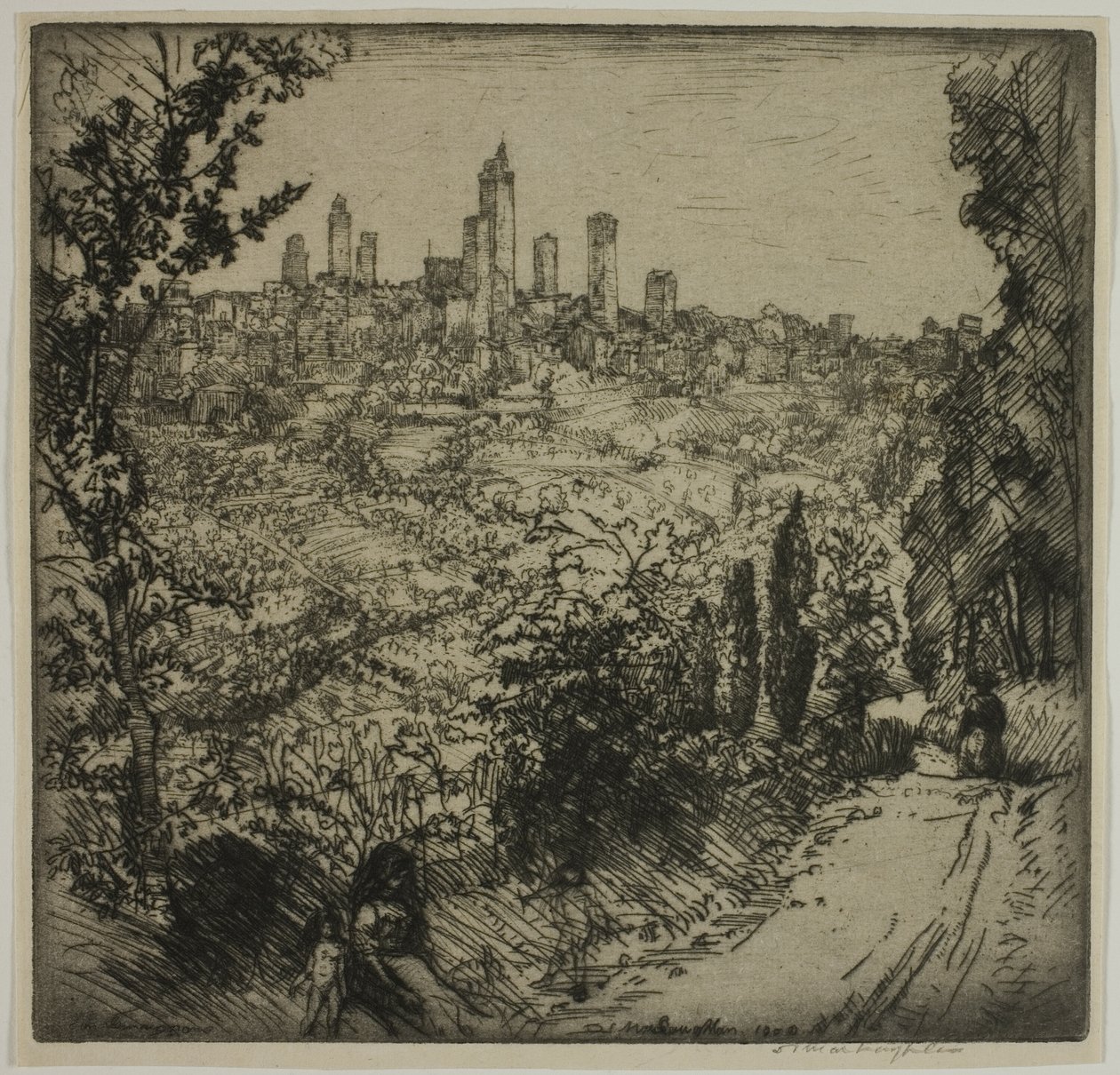 Szent Gimignano alkotó: Donald Shaw MacLaughlan
