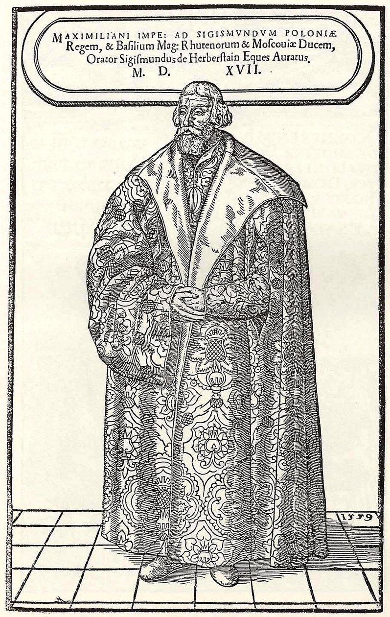 Sigmund von Herberstein báró lengyelországi és oroszországi nagykövet portréja, 1559 alkotó: Donat Hübschmann