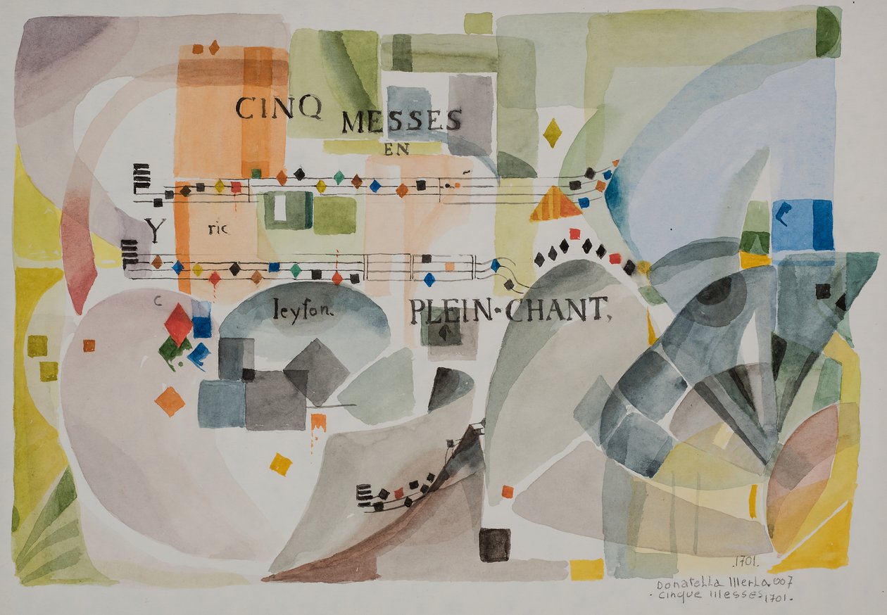 Öt mise 1701, 2007 (akvarell, papír) alkotó: Donatella Merlo