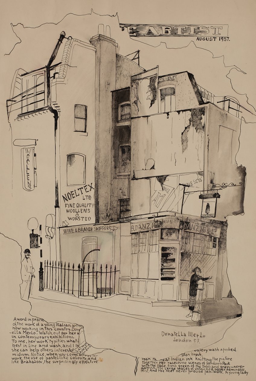 A művész alkotó: Donatella Merlo